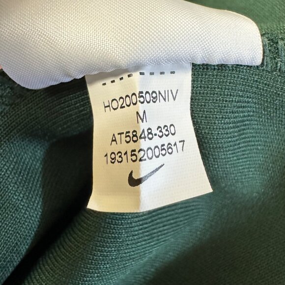 Nike Michigan State Hoodie Men's Medium Green Dri-Fit Basketball Center Swoosh - Picture 7 of 11